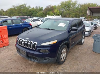 2015 JEEP CHEROKEE SPORT Blue  Gasoline 1C4PJMAB1FW522693 photo #3