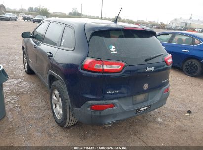 2015 JEEP CHEROKEE SPORT Blue  Gasoline 1C4PJMAB1FW522693 photo #4