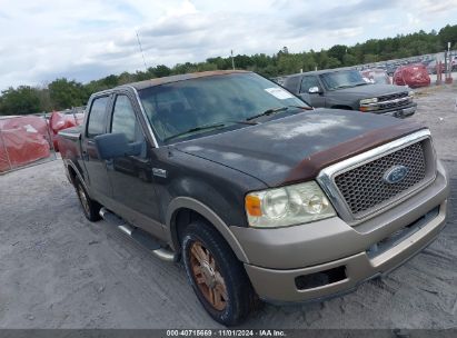 2005 FORD F-150 LARIAT/XLT Black  Gasoline 1FTPW12585KB91125 photo #1