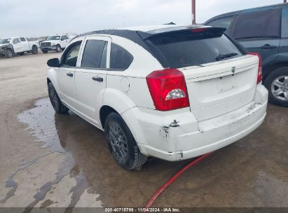 2008 DODGE CALIBER SE White  Gasoline 1B3HB28B78D541812 photo #4