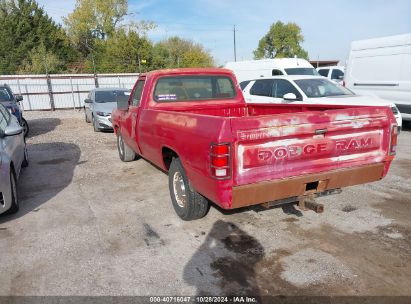 1991 DODGE D-SERIES D150S Red  Gasoline 1B7GE06Y6MS219830 photo #4