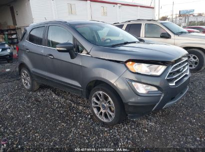 2018 FORD ECOSPORT TITANIUM Gray  Gasoline MAJ6P1WL7JC190060 photo #1