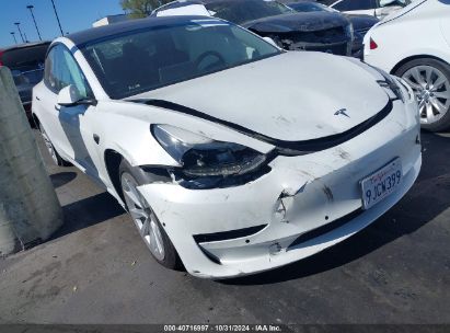 2022 TESLA MODEL 3 REAR-WHEEL DRIVE White  Electric 5YJ3E1EA1NF144123 photo #1