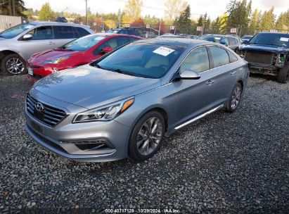 2015 HYUNDAI SONATA SPORT 2.0T Gray  Gasoline 5NPE34AB3FH057860 photo #3