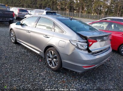 2015 HYUNDAI SONATA SPORT 2.0T Gray  Gasoline 5NPE34AB3FH057860 photo #4