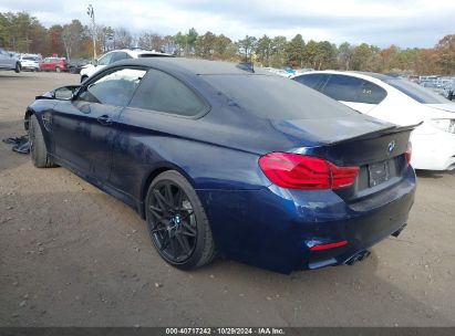 2019 BMW M4 Blue  Gasoline WBS4Y9C57KAG67372 photo #4