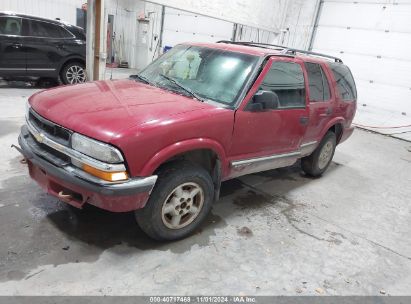 2000 CHEVROLET BLAZER LS Red  Gasoline 1GNDT13W4YK282097 photo #3