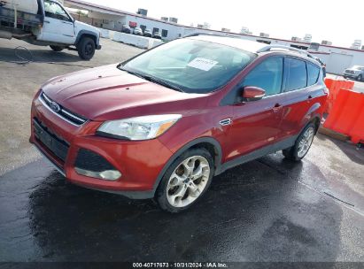 2014 FORD ESCAPE TITANIUM Red  Gasoline 1FMCU0J97EUB15799 photo #3