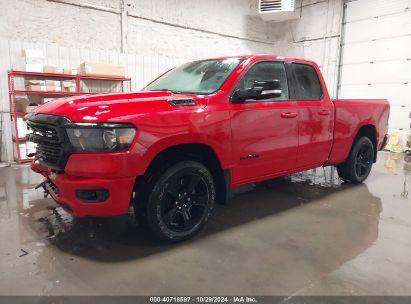 2021 RAM 1500 BIG HORN  4X4 6'4 BOX Red  Gasoline 1C6SRFBT8MN724124 photo #3