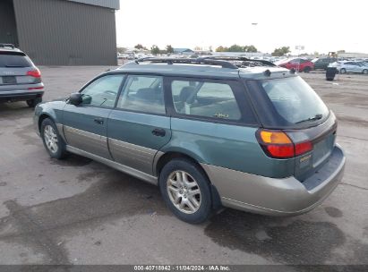 2001 SUBARU OUTBACK Green  Gasoline 4S3BH675716621904 photo #4