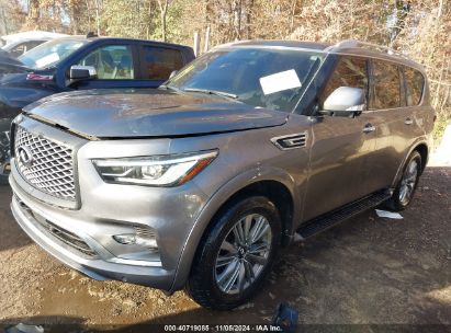 2021 INFINITI QX80 LUXE Gray  Gasoline JN8AZ2AF2M9718891 photo #3