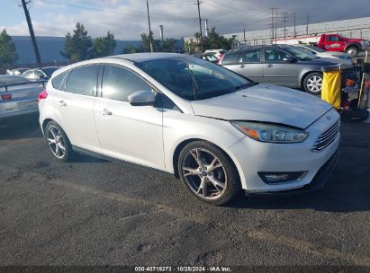 2015 FORD FOCUS TITANIUM White  Gasoline 1FADP3N26FL269738 photo #1