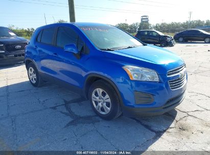 2016 CHEVROLET TRAX 1LS Blue  Gasoline KL7CJKSB5GB758139 photo #1