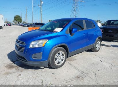 2016 CHEVROLET TRAX 1LS Blue  Gasoline KL7CJKSB5GB758139 photo #3