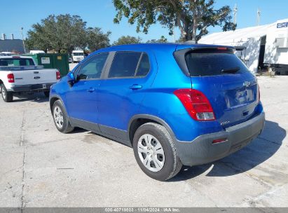 2016 CHEVROLET TRAX 1LS Blue  Gasoline KL7CJKSB5GB758139 photo #4