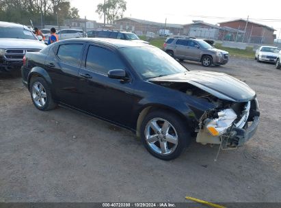 2013 DODGE AVENGER SXT Black  Gasoline 1C3CDZCB6DN689428 photo #1