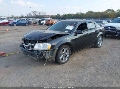 2013 DODGE AVENGER SXT Black  Gasoline 1C3CDZCB6DN689428 photo #3