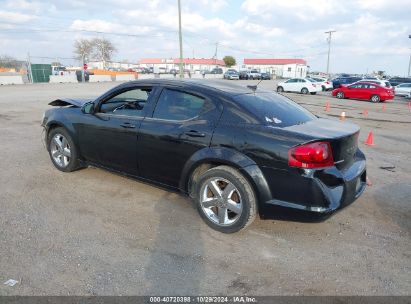 2013 DODGE AVENGER SXT Black  Gasoline 1C3CDZCB6DN689428 photo #4