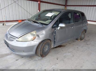 2007 HONDA FIT Gray  Gasoline JHMGD38497S014911 photo #3