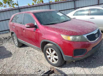 2011 KIA SORENTO LX Red  Gasoline 5XYKT3A19BG024223 photo #1