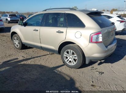 2007 FORD EDGE SE Gold  Gasoline 2FMDK36C67BA46175 photo #4