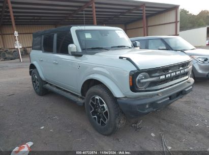 2022 FORD BRONCO OUTER BANKS Gray  Gasoline 1FMDE5BH7NLB86088 photo #1