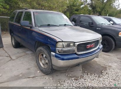 2005 GMC YUKON SLE Blue  Gasoline 1GKEC13V25R158356 photo #1