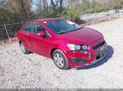 2013 CHEVROLET SONIC LS AUTO Red  Gasoline 1G1JA5SH0D4154751 photo #1