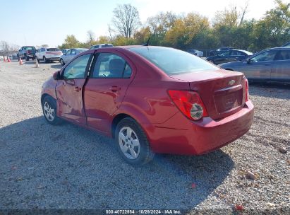 2013 CHEVROLET SONIC LS AUTO Red  Gasoline 1G1JA5SH0D4154751 photo #4