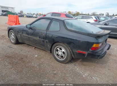 1987 PORSCHE 944 Black  Gasoline WP0AB0946HN474585 photo #4