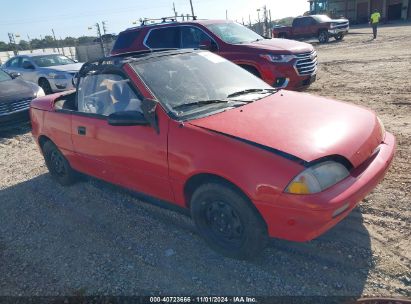 1991 GEO METRO LSI SPRINT CL Red  Gasoline JG1MR3363MK608980 photo #1