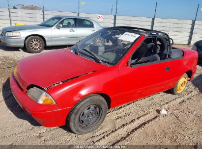 1991 GEO METRO LSI SPRINT CL Red  Gasoline JG1MR3363MK608980 photo #3