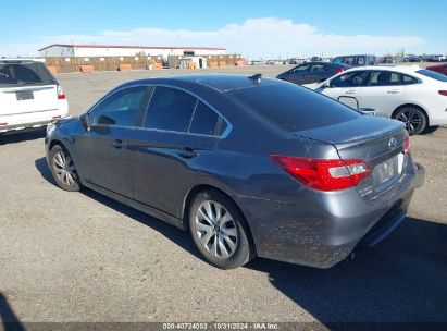 2017 SUBARU LEGACY 2.5I PREMIUM Gray  Gasoline 4S3BNAC68H3021981 photo #4