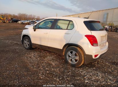 2019 CHEVROLET TRAX LS White  Gasoline 3GNCJKSB5KL334915 photo #4