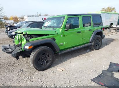 2018 JEEP WRANGLER UNLIMITED SPORT 4X4 Green  Gasoline 1C4HJXDG6JW274348 photo #3