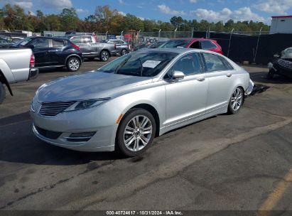 2016 LINCOLN MKZ Silver  Gasoline 3LN6L2G91GR606902 photo #3