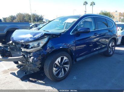 2015 HONDA CR-V TOURING Blue  Gasoline 5J6RM3H99FL018157 photo #3