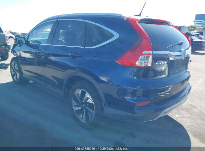 2015 HONDA CR-V TOURING Blue  Gasoline 5J6RM3H99FL018157 photo #4