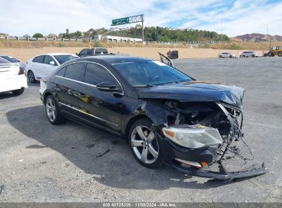 2012 VOLKSWAGEN CC LUX PLUS Black  Gasoline WVWHP7AN2CE500864 photo #1