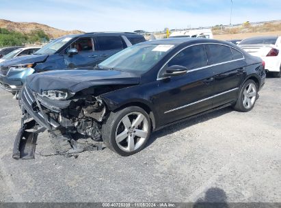 2012 VOLKSWAGEN CC LUX PLUS Black  Gasoline WVWHP7AN2CE500864 photo #3