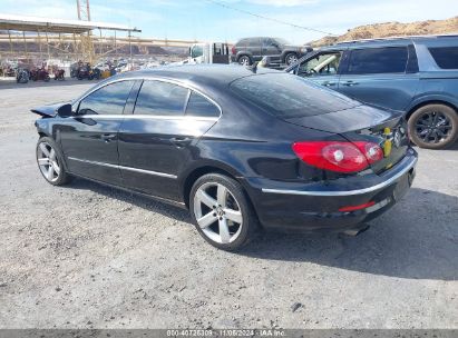 2012 VOLKSWAGEN CC LUX PLUS Black  Gasoline WVWHP7AN2CE500864 photo #4