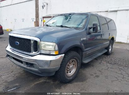 2002 FORD EXCURSION XLT Gray  Gasoline 1FMNU40L52EA41690 photo #3