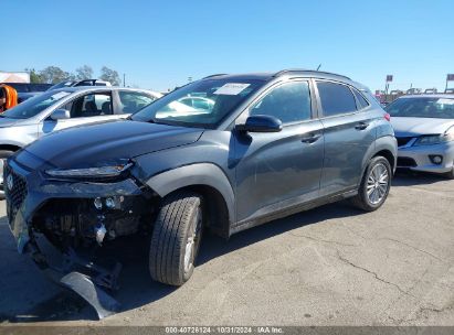 2019 HYUNDAI KONA SEL Gray  Gasoline KM8K22AA8KU393355 photo #3