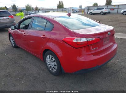 2016 KIA FORTE LX Red  Gasoline KNAFK4A63G5522985 photo #4