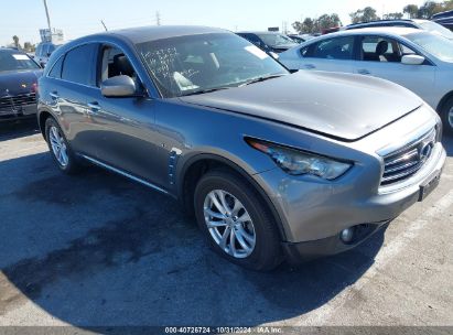 2016 INFINITI QX70 Gray  Gasoline JN8CS1MU2GM670344 photo #1