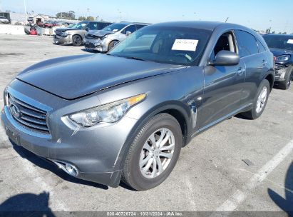 2016 INFINITI QX70 Gray  Gasoline JN8CS1MU2GM670344 photo #3