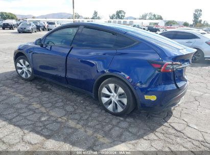 2022 TESLA MODEL Y LONG RANGE DUAL MOTOR ALL-WHEEL DRIVE Dark Blue  Electric 7SAYGAEE8NF378927 photo #4