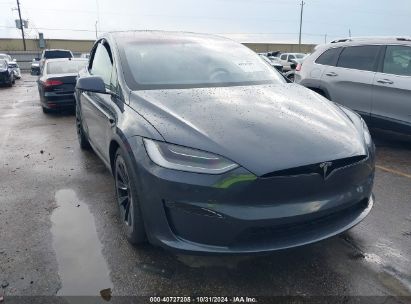 2023 TESLA MODEL X Gray  Electric 7SAXCBE57PF400755 photo #1