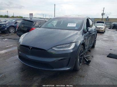 2023 TESLA MODEL X Gray  Electric 7SAXCBE57PF400755 photo #3