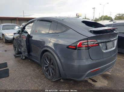 2023 TESLA MODEL X Gray  Electric 7SAXCBE57PF400755 photo #4